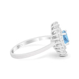 Floral Art Deco Cocktail Ring
