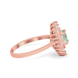 Floral Art Deco Cocktail Ring