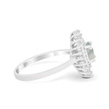 Floral Art Deco Cocktail Ring