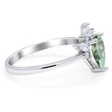 Pear Teardrop Natural Stone Wedding Ring