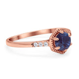 Minimalist Round Natural Stone Ring