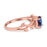 Infinity Oval Natural Stone Solitaire Ring