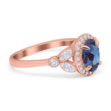 Vintage Style Oval Natural Stone Ring