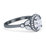 Vintage Style Oval Natural Stone Ring