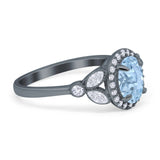 Vintage Style Oval Natural Stone Ring