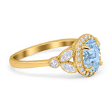 Vintage Style Oval Natural Stone Ring