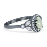 Vintage Style Oval Natural Stone Ring