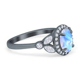 Vintage Style Oval Natural Stone Ring