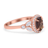 Vintage Style Oval Natural Stone Ring