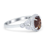 Vintage Style Oval Natural Stone Ring