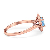 Floral Style Round Natural Stone Ring