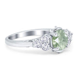 Vintage Style Round Natural Stone Filigree Ring