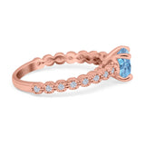 Vintage Style Round Natural Stone Ring