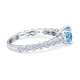 Vintage Style Round Natural Stone Ring