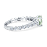 Vintage Style Round Natural Stone Ring