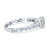 Vintage Style Round Natural Stone Ring
