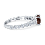 Vintage Style Round Natural Stone Ring