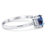 Vintage Style Oval Natural Stone Ring