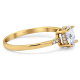 Vintage Style Oval Natural Stone Ring