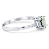 Vintage Style Oval Natural Stone Ring