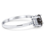 Vintage Style Oval Natural Stone Ring