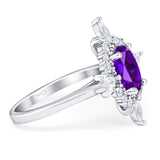 Vintage Style Oval Natural Stone Ring