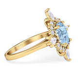 Vintage Style Oval Natural Stone Ring
