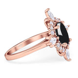 Vintage Style Oval Natural Stone Ring