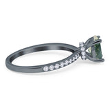Vintage Style Oval Natural Stone Ring