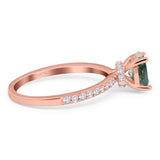 Vintage Style Oval Natural Stone Ring