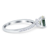 Vintage Style Oval Natural Stone Ring