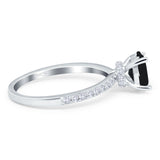 Vintage Style Oval Natural Stone Ring