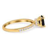Vintage Style Oval Natural Stone Ring