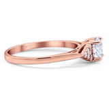 Art Deco Round Natural Stone Wedding Ring