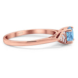 Art Deco Round Natural Stone Wedding Ring