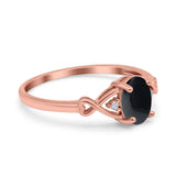 Oval Split Shank Twisted Ring