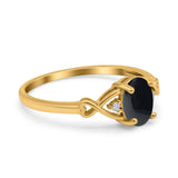 Oval Split Shank Twisted Ring