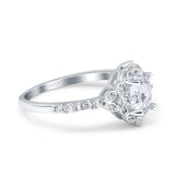 Art Deco Oval Natural Stone Halo Ring
