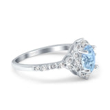 Art Deco Oval Natural Stone Halo Ring