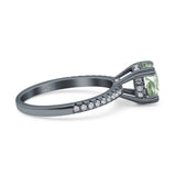 Art Deco Round Natural Stone Ring