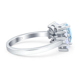 Art Deco Pear Natural Stone Cocktail Ring