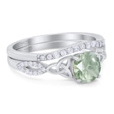 Two Piece Round Trinity Ring