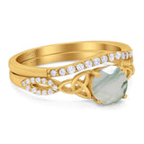 Two Piece Round Trinity Ring