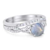 Two Piece Round Trinity Ring