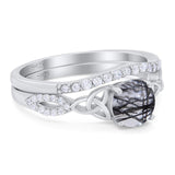 Two Piece Round Trinity Ring