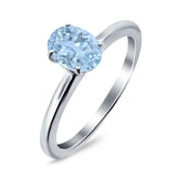 Oval Natural Stone Cathedral Ring