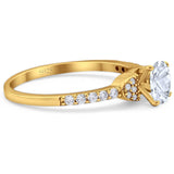 Art Deco Round Natural Stone Ring