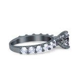 Round Natural Stone Cathedral Ring