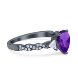 Art Deco Teardrop Pear Ring