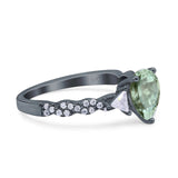 Art Deco Teardrop Pear Ring
